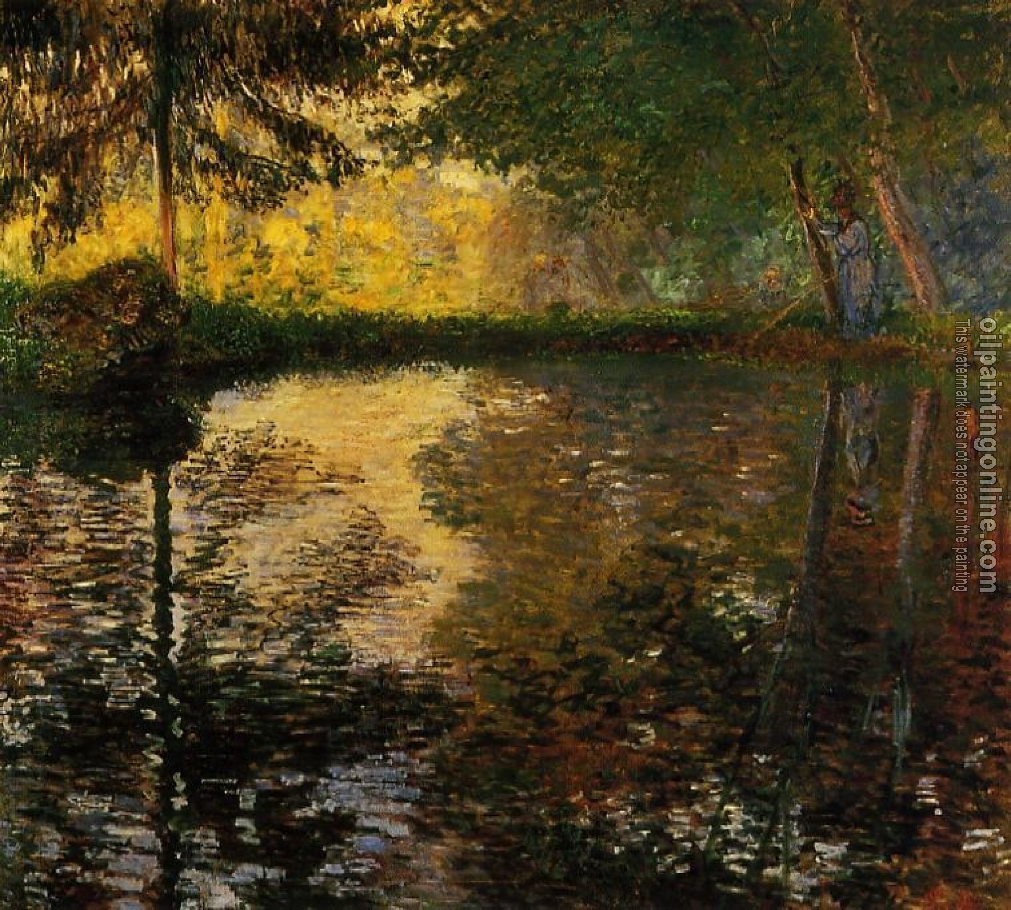 Monet, Claude Oscar - The Pond at Montgeron